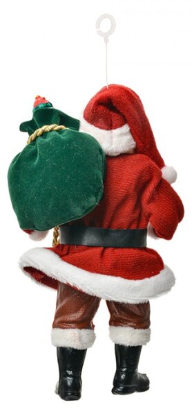 Vánoční figurka Santa Claus s pytlem hraček – 17 cm