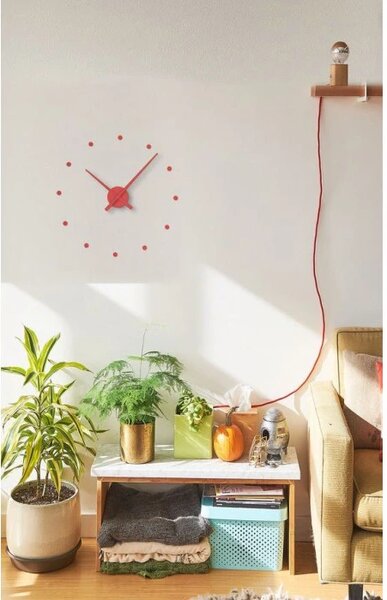 Designové nástěnné hodiny NOMON OJ červené 50cm