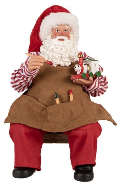 Vánoční figurka Santa Claus kutil / modelář – 13x10x28 cm