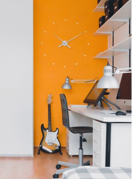 Designové nástěnné hodiny NOMON OJ stříbrné 50cm
