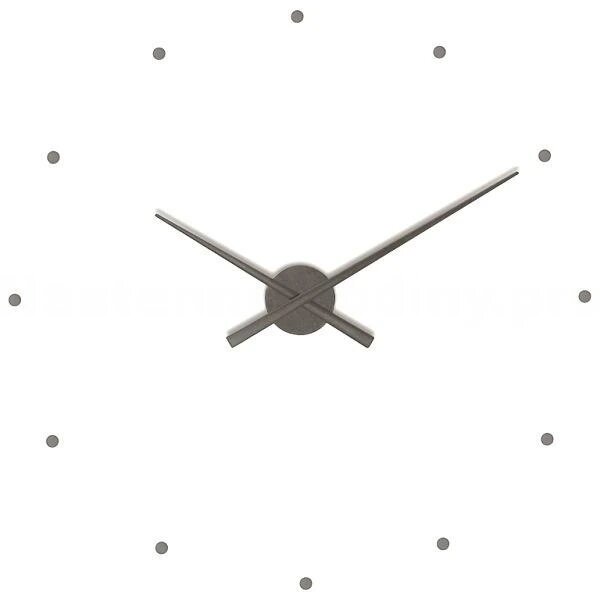 Designové nástěnné hodiny NOMON OJ grafitové 50cm