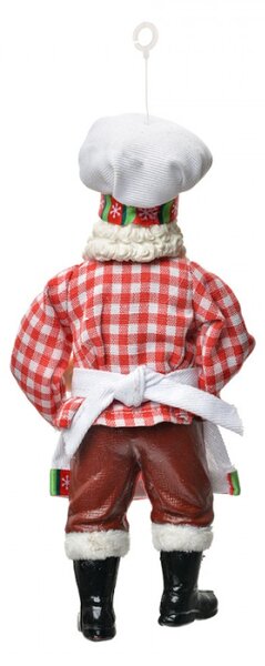 Vánoční figurka Santa Claus pekař s muffinem – 17 cm