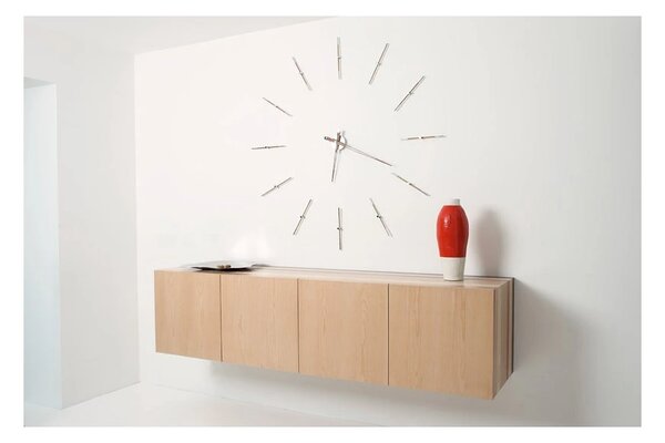 Designové nástěnné hodiny Nomon Merlin Walnut 125cm
