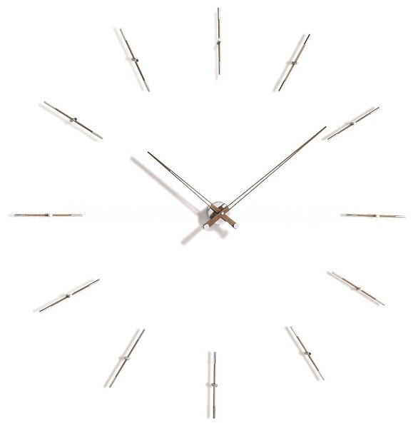 Designové nástěnné hodiny Nomon Merlin Walnut 125cm