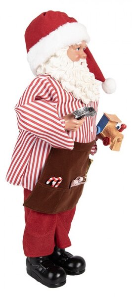 Vánoční figurka Santa Claus řezbář / kutil – 22x19x45 cm