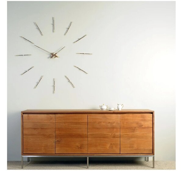 Designové nástěnné hodiny Nomon Merlin Walnut 125cm