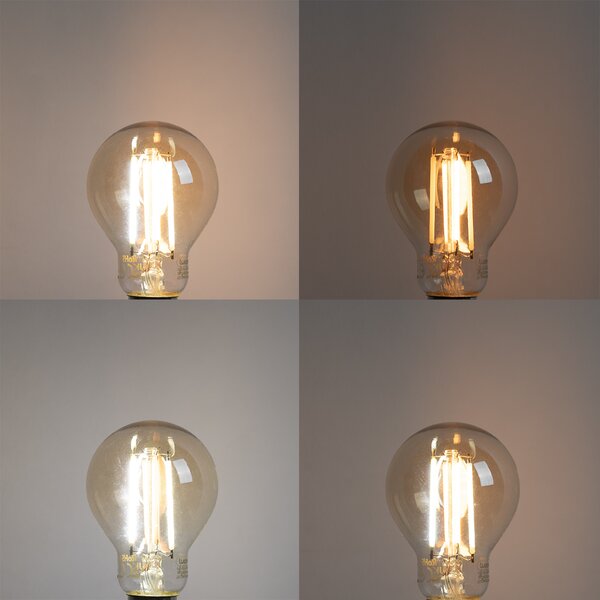 Sada 5 ks Smart E14 stmívatelná v Kelvinech LED lampa P45 goldline 4,9W 470 lm 1800-4000K
