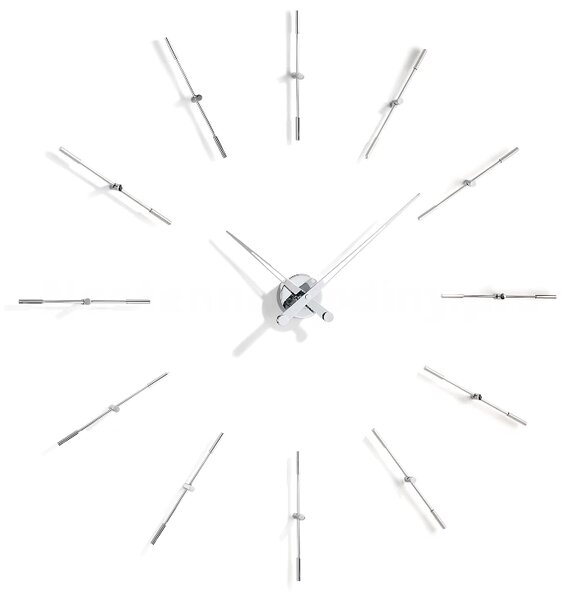 Designové nástěnné hodiny Nomon Merlin Inox 110cm