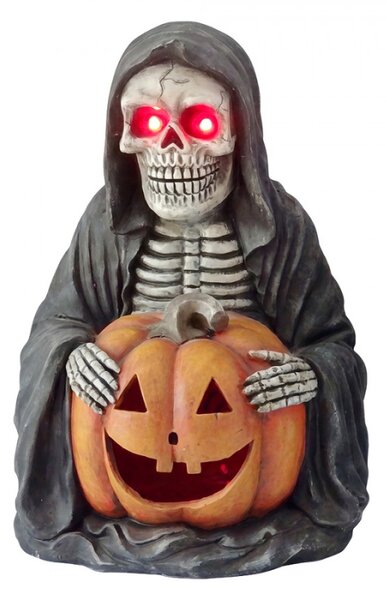 Černá plastová halloweenská dekorace duch