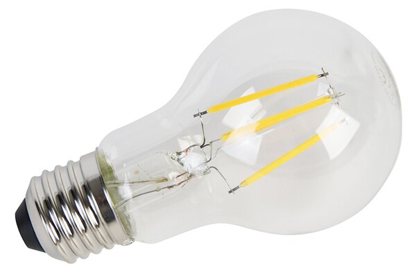 Sada 5 LED vláknových žárovek E27 A60 senzor soumraku 4W 470lm 2700K