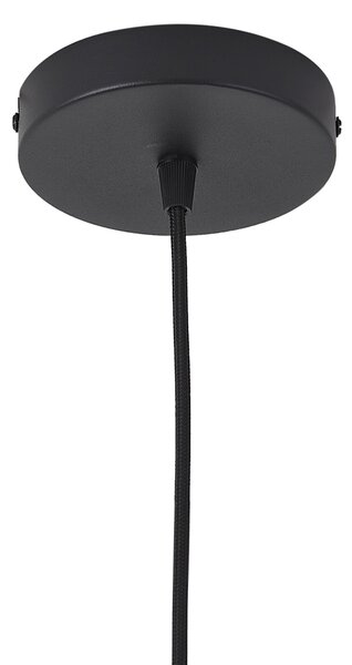 Moderní závěsné svítidlo černé 50cm 3-světla - Drum Duo