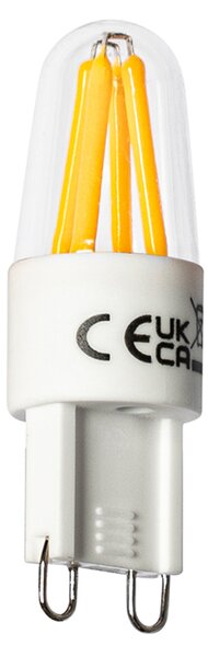 Sada 5 LED vláknových žárovek G9 1,8 W 170 lm 2300 K