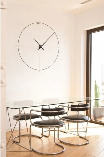 Designové nástěnné hodiny Nomon Bilbao L black 110cm