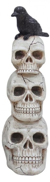 Bílá plastová halloweenská dekorace