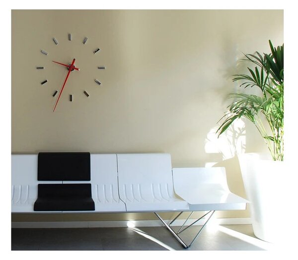 Designové nástěnné hodiny Nomon TACON 12L red 100cm