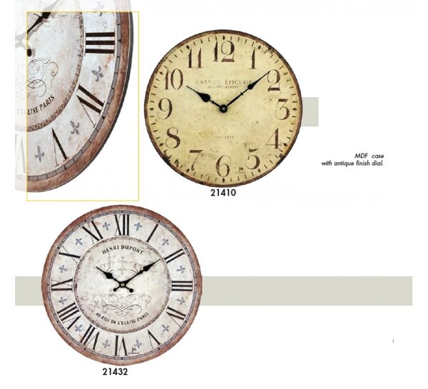 Lowell Italy Designové nástěnné hodiny 21410 Lowell 34cm