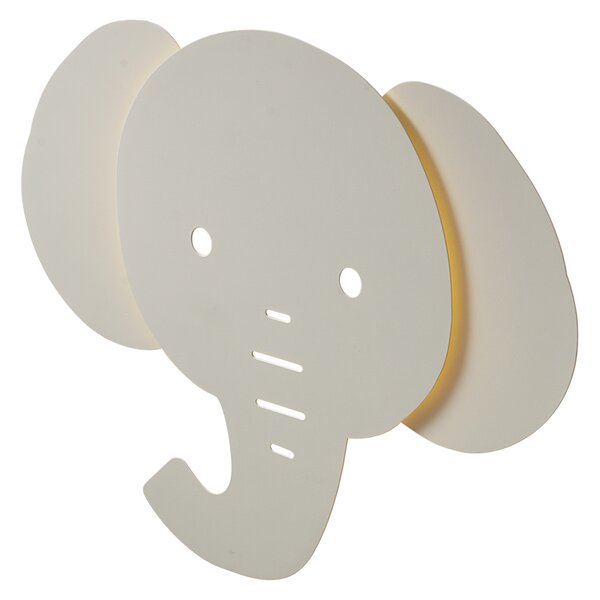 Dětské nástěnné svítidlo béžové vč. LED 3-krokové stmívatelné - Ellie the Elephant