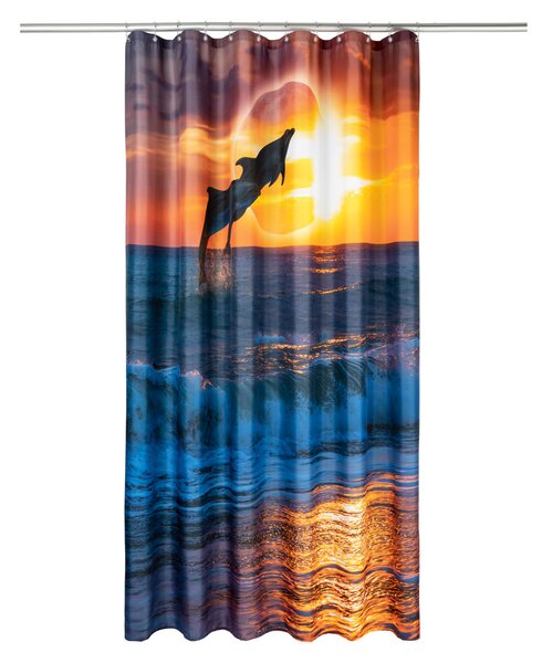 LIVARNO home Sprchový závěs, 180 x 200 cm (delfín) (100347246001)