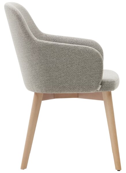 Hnědá čalouněná jídelní židle Kave Home Nelida