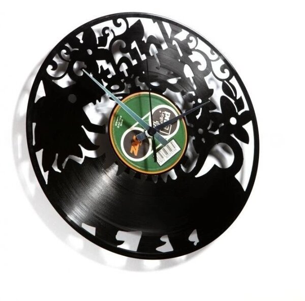 Designové nástěnné hodiny Discoclock 009 Think green 30cm