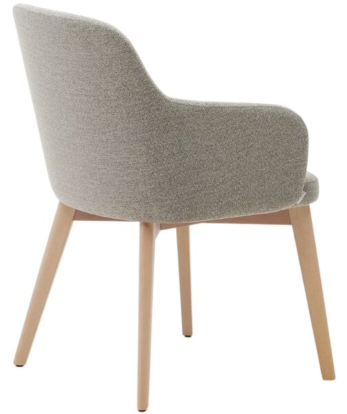 Hnědá čalouněná jídelní židle Kave Home Nelida