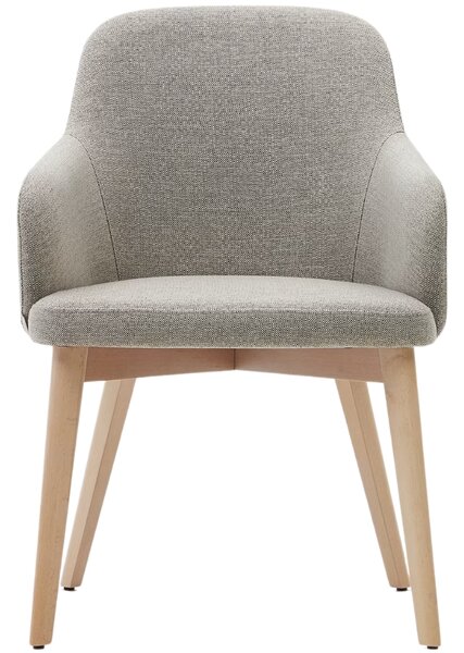 Hnědá čalouněná jídelní židle Kave Home Nelida