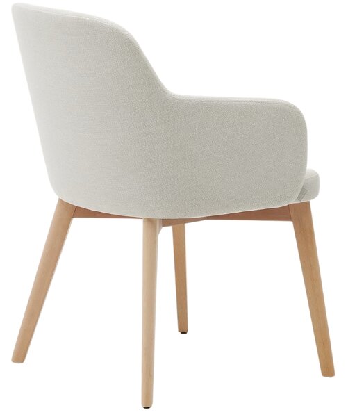 Béžová čalouněná jídelní židle Kave Home Nelida