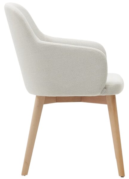 Béžová čalouněná jídelní židle Kave Home Nelida