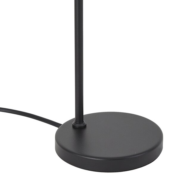 Moderní stolní lampa černá vč. LED s dotykovým stmívačem - Neva