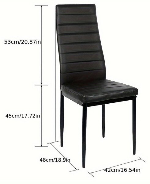 Jídelní židle - Kuchyňské židle - Sada židlí - Designové židle - Šedobílá Imitace kůže - Robustní ocelové nohy