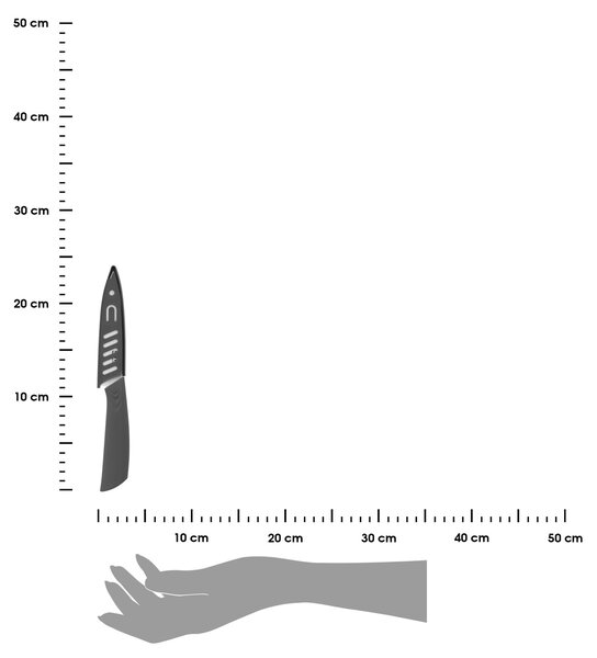 Keramický kuchyňský nůž Zirco 24 cm