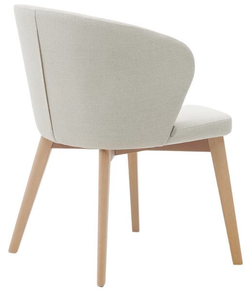Béžová čalouněná jídelní židle Kave Home Darice