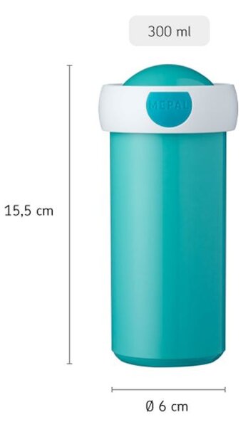 Dětská láhev do školy, 300ml, Mepal, motýlci a květiny