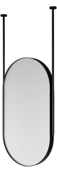 Oválné závěsné zrcadlo ARCTIC - 60 x 100 cm - výškově nastavitelné stropní zrcadlo