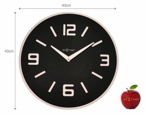 Designové nástěnné hodiny 8148zw Nextime Shuwan 43cm