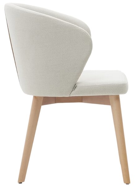 Béžová čalouněná jídelní židle Kave Home Darice