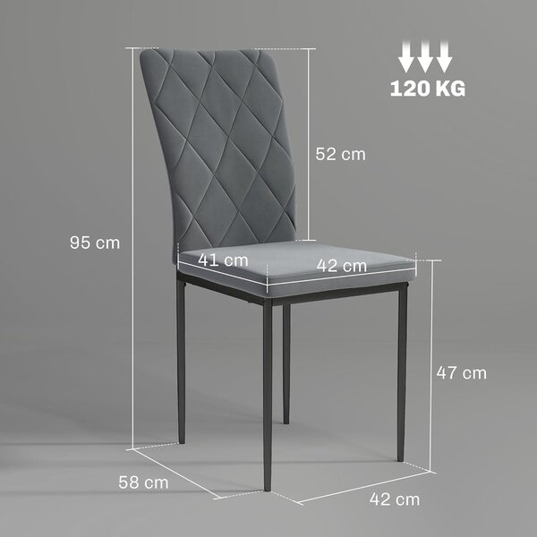 Jídelní židle - Kuchyňské židle - Sada židlí - Stoly a židle - Čalounění z veluru - Ergonomická opěrka zad