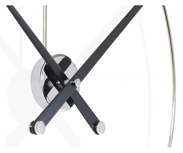 Designové nástěnné hodiny Nomon New Anda L black 100cm