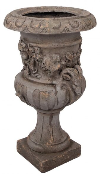 Béžový keramický obal na květináč – 40x38x64 cm