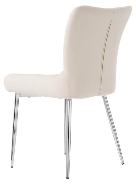 Jídelní židle - Sametové židle - Pohodlné křesla - Komfortní posezení - Kovové nohy - Kompaktní design
