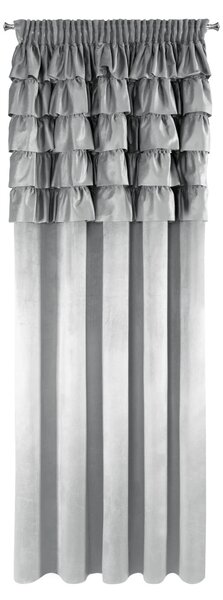 ZATEMŇOVACÍ ZÁVĚS NA PÁSCE AURA 140X270 CM STŘÍBRNÁ
