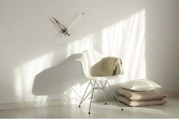 Designové nástěnné hodiny Nomon Cris white 70cm
