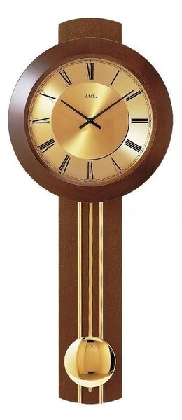 Kyvadlové nástěnné hodiny 5132/1 AMS řízené rádiovým signálem 60cm