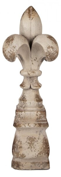 Béžová keramická dekorativní ozdoba – 25x66 cm