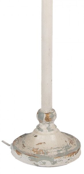 Béžová kovová stolní lampa – 36x20x77 cm