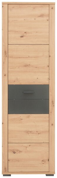 SKŘÍŇ NA ODĚV, antracitová, barvy dubu, 60/195/38 cm Xora - Skříně na oblečení
