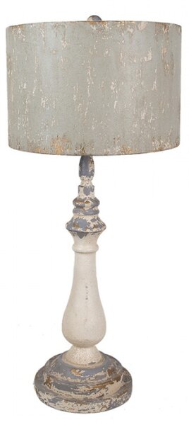 Béžová kovová stolní lampa – 33x75 cm