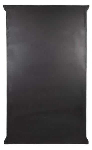 Černá dřevěná knihovna s nastavitelnými policemi – 116x36x195 cm