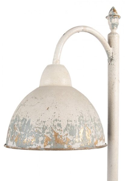 Béžová kovová stolní lampa – 36x20x77 cm