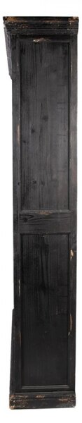 Černá dřevěná knihovna s nastavitelnými policemi – 116x36x195 cm